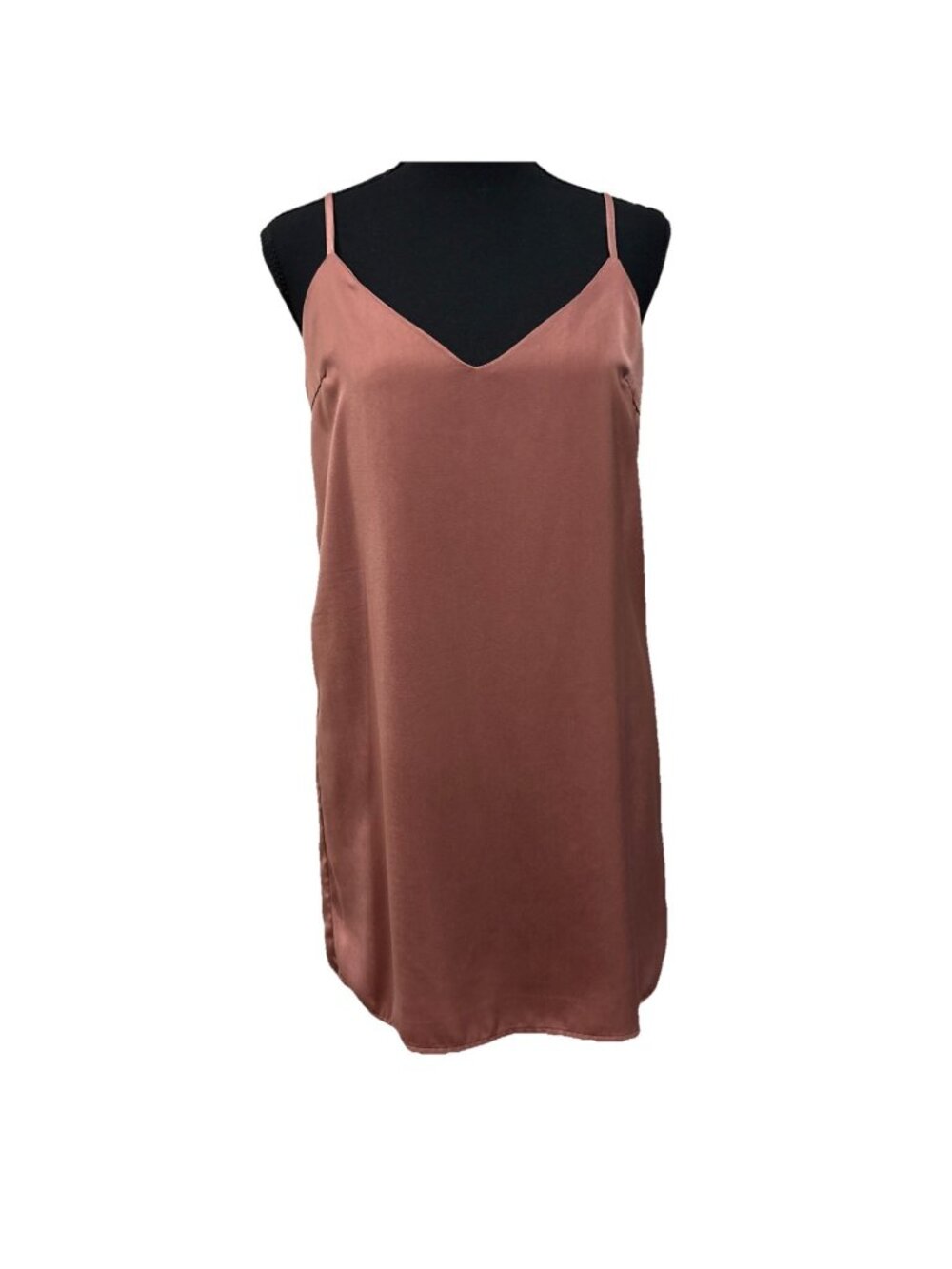 Blue Blush Adjustable Soft Slip Party Mauve Dress Size Small